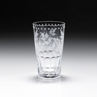 This highball glass is from the Fern collection. It is a pattern from the mid to late 19th century when botanical designs were very popular. In the Great Houses of England, landowners were competing with each other to grow and propagate plants from cuttings brought back from exploration in exotic places. With beautifully cut fronds the Fern pattern has the widest range of stemware, barware and gift items in the Collection. This highball glass is from the Fern collection. It is a pattern from the mid to late 19th century when botanical designs were very popular. In the Great Houses of England, landowners were competing with each other to grow and propagate plants from cuttings brought back from exploration in exotic places. With beautifully cut fronds the Fern pattern has the widest range of stemware, barware and gift items in the Collection.