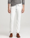 Brightly bleached jeans enhance your denim wardrobe with uncommon brilliance. Wear with a pink oxford or rock a swank tee. Either way, you're styling.