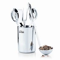 No one does stainless like All Clad. These professional-quality cooks tools are designed for a lifetime of use. All are gleaming solid 18/10 stainless steel so theyll look and perform beautifully. Set atop your counter in their handsome display caddy, they make a statement that says the chef is in. Sorry, gift wrap not available. No one does stainless like All Clad. These professional-quality cooks tools are designed for a lifetime of use. All are gleaming solid 18/10 stainless steel so theyll look and perform beautifully. Set atop your counter in their handsome display caddy, they make a statement that says the chef is in. Sorry, gift wrap not available.