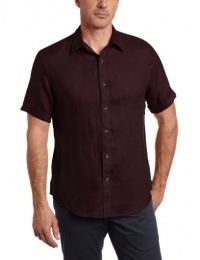 Perry Ellis Men's Short Sleeve Solid Shirt