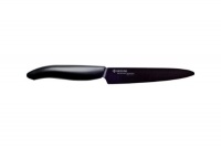 Kyocera Revolution 5-Inch Micro Serrated Utility Knife, Black Blade Kyocera Revolution 5-Inch Micro Serrated Utility Knife, Black Blade
