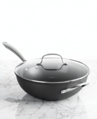 Healthy meals, healthy planet. Cuisinart's eco-friendly Green Gourmet stir fry helps you feel good about your flavor, utilizing energy-saving hard-anodized construction, recycled materials and exclusive Ceramica™ nonstick technology that, unlike many nonstick surfaces, consumes no petroleum in its production. Limited lifetime warranty. Healthy meals, healthy planet. Cuisinart's eco-friendly Green Gourmet stir fry helps you feel good about your flavor, utilizing energy-saving hard-anodized construction, recycled materials and exclusive Ceramica™ nonstick technology that, unlike many nonstick surfaces, consumes no petroleum in its production. Limited lifetime warranty.