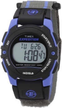 Timex Unisex T49660 Expedition Classic Digital Chrono Alarm Timer Blue/Gray Fast Wrap Velcro Strap Watch Timex Unisex T49660 Expedition Classic Digital Chrono Alarm Timer Blue/Gray Fast Wrap Velcro Strap Watch