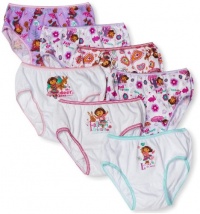 Handcraft Girls 2-6x Nick Dora 7 Pack Panty, Multi, 4 Handcraft Girls 2-6x Nick Dora 7 Pack Panty, Multi, 4