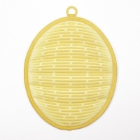 This colorful silicone potholder can be used for left or right handers. It also protects your wrist and forearm. It has a ribbed design for flexibility and dexterity. It can withstand a 600 degree Fahrenheit heat, flame and steam. The quilted fabric liner further insulates and prevents sweating and is easy to store or hang using the silicone loop or embedded magnet. This colorful silicone potholder can be used for left or right handers. It also protects your wrist and forearm. It has a ribbed design for flexibility and dexterity. It can withstand a 600 degree Fahrenheit heat, flame and steam. The quilted fabric liner further insulates and prevents sweating and is easy to store or hang using the silicone loop or embedded magnet.