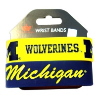 Michigan Wolverines Rubber Wrist Band Set of 2 NCAA Michigan Wolverines Rubber Wrist Band Set of 2 NCAA