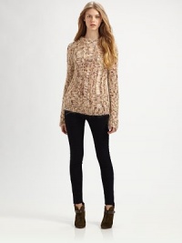 Pure knit wit, this open-weave sweater has a touch of plush mohair and supremely soft finish. Ribbed roundneckLong sleevesButtoned cuffs and hemMohair/polyamide/polyacrylicDry cleanImported of Italian fabricModel shown is 5'9 (176cm) wearing US size Small.This style runs true to size. We recommend ordering your usual size for a standard fit. Pure knit wit, this open-weave sweater has a touch of plush mohair and supremely soft finish. Ribbed roundneckLong sleevesButtoned cuffs and hemMohair/polyamide/polyacrylicDry cleanImported of Italian fabricModel shown is 5'9 (176cm) wearing US size Small.This style runs true to size. We recommend ordering your usual size for a standard fit.
