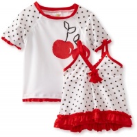 ABSORBA Baby-Girls Infant Three Piece Red And White Swimsuit, Red/White, 18 ABSORBA Baby-Girls Infant Three Piece Red And White Swimsuit, Red/White, 18