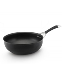 Get a handle on heat with the superior performance of Circulon's hard-anodized construction, which provides even heating in all of your culinary adventures, so you can make everything from flavorful risotto to expertly browned chicken with ease. The Total® Food Release System and signature dishwasher-safe nonstick finish get food off the pan and onto plates effortlessly. Lifetime warranty. Get a handle on heat with the superior performance of Circulon's hard-anodized construction, which provides even heating in all of your culinary adventures, so you can make everything from flavorful risotto to expertly browned chicken with ease. The Total® Food Release System and signature dishwasher-safe nonstick finish get food off the pan and onto plates effortlessly. Lifetime warranty.