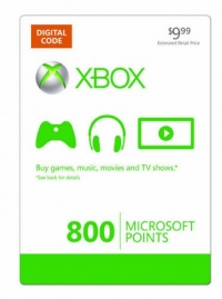 Xbox LIVE 800 Microsoft Points [Online Game Code]