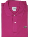 Lacoste Men's Short Sleeve Classic Pique Polo Shirt (Raspberry Pink)