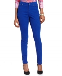 Brighten up your outfit with these Style&co. jeans. A slim fit and a colored wash add punch to your denim collection! Brighten up your outfit with these Style&co. jeans. A slim fit and a colored wash add punch to your denim collection!