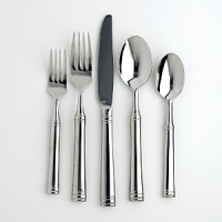 Cambridge Tuscany 20-piece flatware set. This set for four includes four each of dinner forks, dinner spoons, salad forks, teaspoons and dinner knives. Cambridge Tuscany 20-piece flatware set. This set for four includes four each of dinner forks, dinner spoons, salad forks, teaspoons and dinner knives.