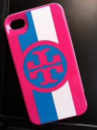 Tory Burch Roslyn Logo Stripe Hardshell Case for iPhone 4/4s - Orchid Pink Multi Tory Burch Roslyn Logo Stripe Hardshell Case for iPhone 4/4s - Orchid Pink Multi