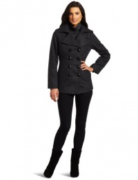 Ak Anne Klein Women's Double-Breasted Wool Coat Ak Anne Klein Women's Double-Breasted Wool Coat