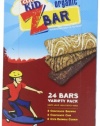 Clif Kid Z Bar Variety Pack, Chocolate Chip, Choc Brownie, Iced Oatmeal Cookie, 24 Count