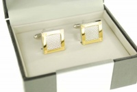 Geoffrey Beene Men's Square Mesh Cufflink,Silver,One Size Geoffrey Beene Men's Square Mesh Cufflink,Silver,One Size