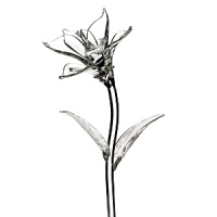 At last, flowers that last forever. Elegant and timeless, this contemporary lily centerpiece features diamond cuts and classic contours. A sophisticated addition to any table.