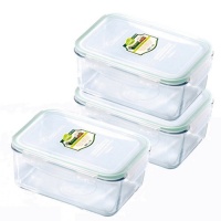 Kinetic Go Green Glass Lock Rectangular 64 Ounce 6 Piece Set Kinetic Go Green Glass Lock Rectangular 64 Ounce 6 Piece Set