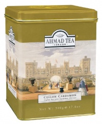 Ahmad Loose Leaf Cardamon, 500 Gram Metal Caddies (Pack of 3) Ahmad Loose Leaf Cardamon, 500 Gram Metal Caddies (Pack of 3)