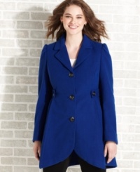 Bundle up in style this season with American Rag's plus size coat, featuring a sleek single-breasted design. Bundle up in style this season with American Rag's plus size coat, featuring a sleek single-breasted design.