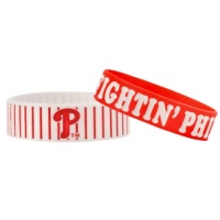 MLB Philadelphia Phillies Bulky Bandz Bracelet 2-Pack MLB Philadelphia Phillies Bulky Bandz Bracelet 2-Pack