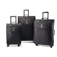 American Tourister Luggage AT Pop 3 Piece Spinner Set, Black, 29 American Tourister Luggage AT Pop 3 Piece Spinner Set, Black, 29