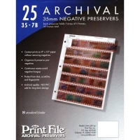 Archival Storage Sheets 35-7B25 for 35mm Film Negatives 7 Strips 25 Pack Archival Storage Sheets 35-7B25 for 35mm Film Negatives 7 Strips 25 Pack