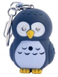 Kikkerland KRL26TC Owl LED Keychain with Sound