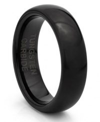 6MM Tungsten Carbide Classic Black Wedding Band Ring (Available Sizes 4-11 Including Half Sizes) 6MM Tungsten Carbide Classic Black Wedding Band Ring (Available Sizes 4-11 Including Half Sizes)