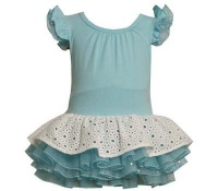 Bonnie Baby Baby-girls Newborn Knit Bodice To Drop Waist Eyelet Tier On Skirt, Aqua, 3-6 Months Bonnie Baby Baby-girls Newborn Knit Bodice To Drop Waist Eyelet Tier On Skirt, Aqua, 3-6 Months