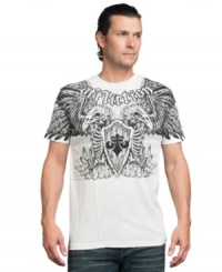 Spread your style wings with this iconic graphic t-shirt from Affliction.