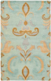 Area Rug 5x8 Rectangle Contemporary Light Blue - Multi Color Color - Safavieh Soho Rug from RugPal Area Rug 5x8 Rectangle Contemporary Light Blue - Multi Color Color - Safavieh Soho Rug from RugPal