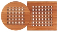 Totally Bamboo Lattice Trivets, Set of 2