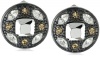 Carolee Midnight Express Hematite-Tone Round Button Earrings