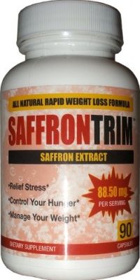 Saffron Trim - Advanced Appetite Control | 100% Pure Saffron Extract | 88.5mg - 90 Capsules | Highest Quality Organic Saffron Extract