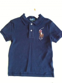 Ralph Lauren Polo Big Pony Rugby Toddler Navy Blue Polo Shirt, Size 3 3T Ralph Lauren Polo Big Pony Rugby Toddler Navy Blue Polo Shirt, Size 3 3T