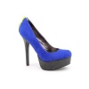 Material Girl Marcel Platforms Heels Shoes Blue Womens New/Display