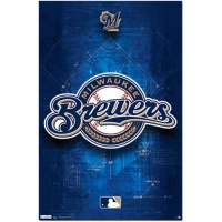 (22x34) Milwaukee Brewers Logo 2011 Sports Poster Print (22x34) Milwaukee Brewers Logo 2011 Sports Poster Print
