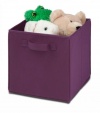 Honey-Can-Do SFT-01763 Kids Storage Bins, Soft and Foldable Organizers, Purple