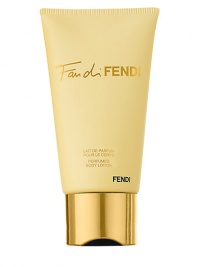 The generous and silky texture of the Fan di FENDI body lotion instantly melts on the skin providing absolute comfort all day long. The skin is moisturized, soft and lightly scented by the sensual Fan di FENDI notes. The perfumed body lotion extends the sensual Fan di FENDI experience on your skin. 5 oz.Top Notes: Pear blackburrant accord, Tangerine, Pink peppercorn Heart Notes: Damascena rose, Yellow jasmine Base Notes: Soft leather accord, Patchouli 