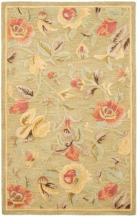 Area Rug 5x8 Rectangle Country & Floral Green - Multi Color Color - Safavieh Blossom Rug from RugPal Area Rug 5x8 Rectangle Country & Floral Green - Multi Color Color - Safavieh Blossom Rug from RugPal