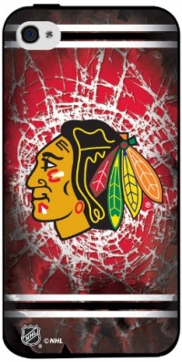NHL Chicago Blackhawks Iphone 4 or 4s Hard Cover Case NHL Chicago Blackhawks Iphone 4 or 4s Hard Cover Case