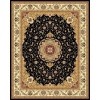Safavieh Lyndhurst Collection LNH329A Black and Ivory Round Area Rug, 5-Feet 3-Inch Round