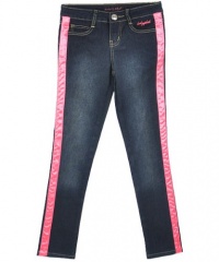 Baby Phat - Kids Girls 7-16 Denim Jean With Side Taping, Pink Glow, 16 Baby Phat - Kids Girls 7-16 Denim Jean With Side Taping, Pink Glow, 16
