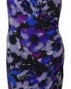 Lauren Ralph Lauren Women's On The Town Floral Jersey Dress 16W Black Multi