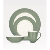 Noritake 4-Piece Colorwave Rim Place Setting, Green Noritake 4-Piece Colorwave Rim Place Setting, Green