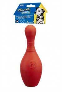 JW Pet Company iSqueak Bouncin' Bowlin Pin Dog Toy, Large (Colors Vary) JW Pet Company iSqueak Bouncin' Bowlin Pin Dog Toy, Large (Colors Vary)