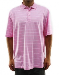 Polo Ralph Lauren Mens Interlock Light Pink Striped Polo-T 1245355NL-ROSE/WHITE Polo Ralph Lauren Mens Interlock Light Pink Striped Polo-T 1245355NL-ROSE/WHITE