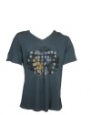 Kenneth Cole Mens Printed V Neck S/S Tee Shirt